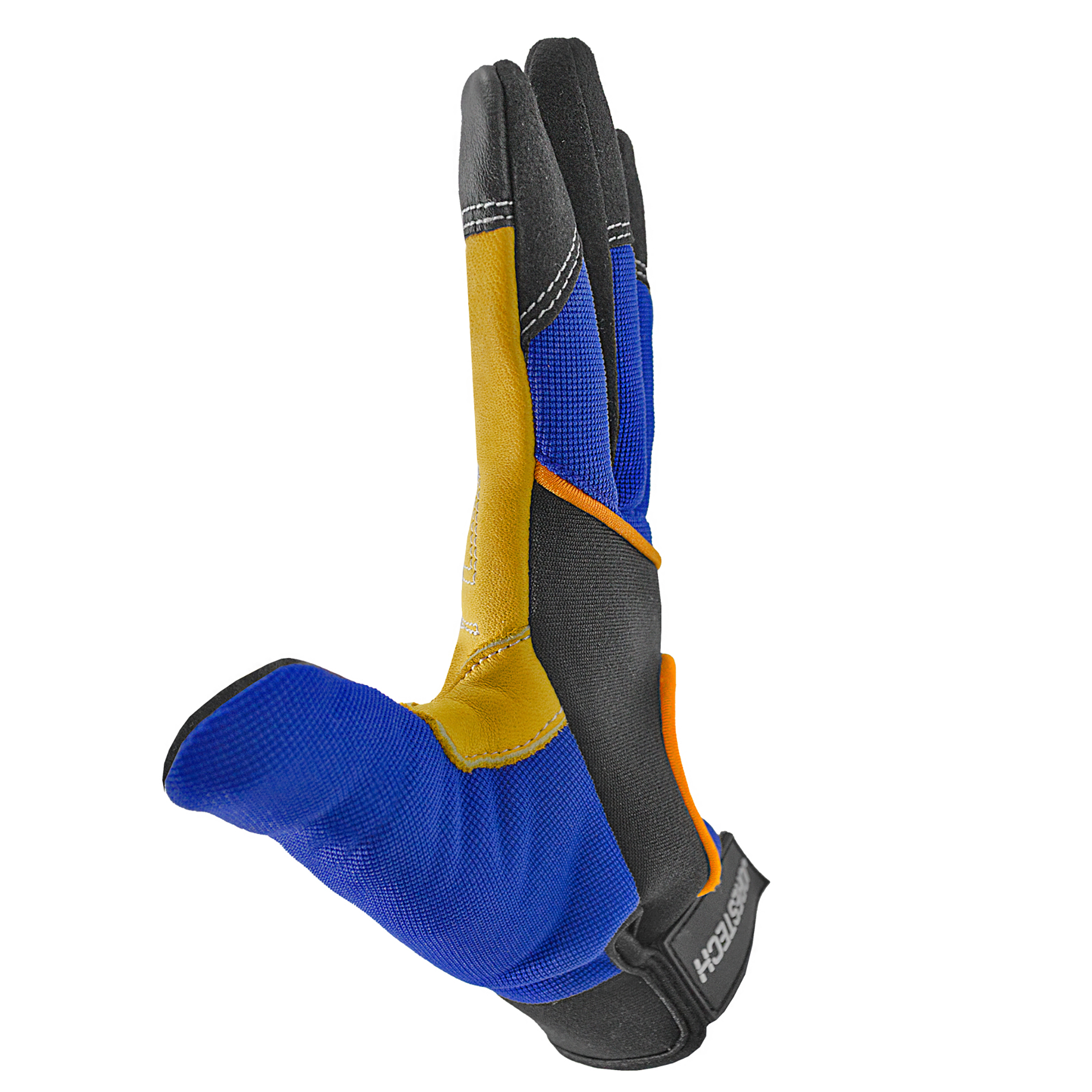 Touchscreen Safety Work Gloves with Leather Palms