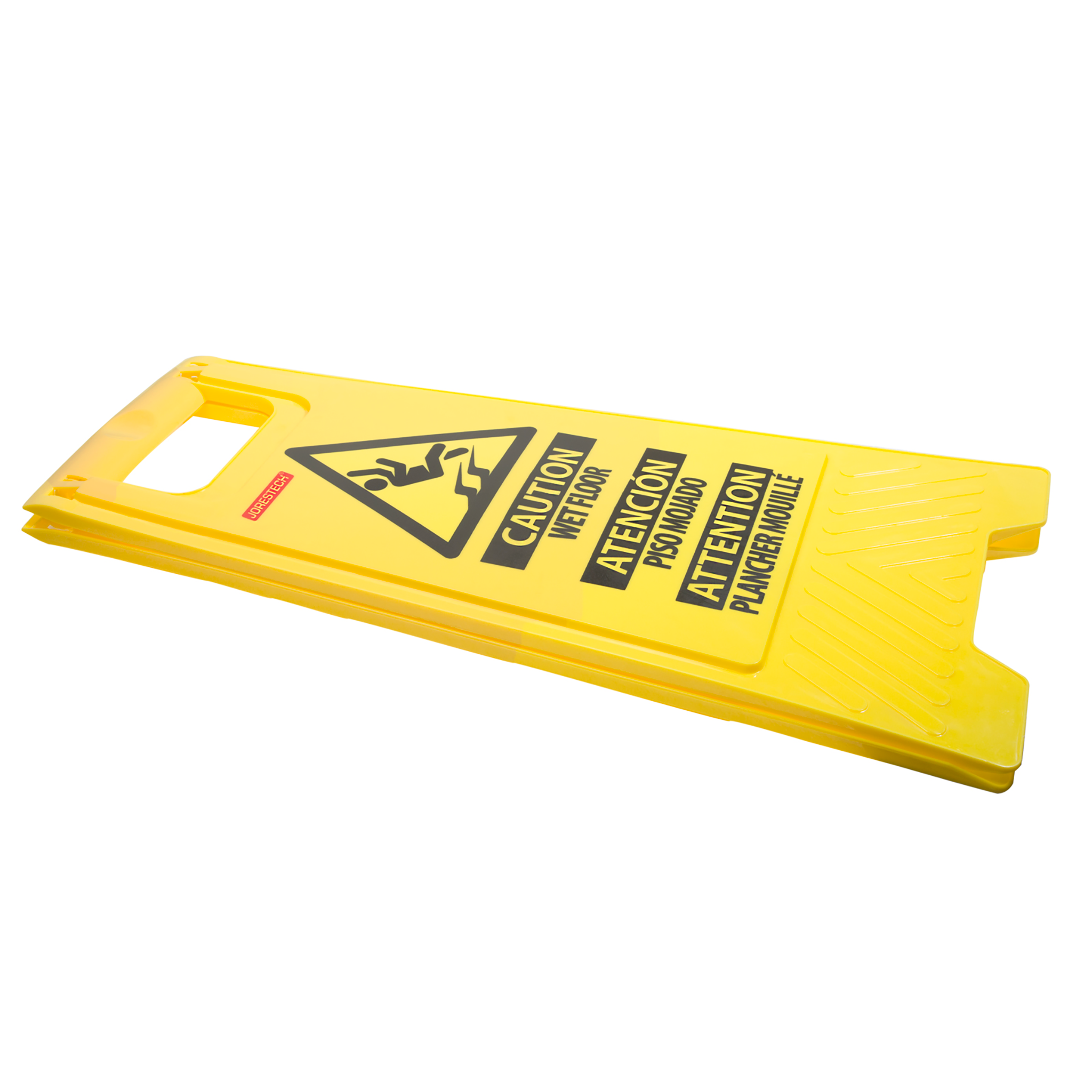 Two-Sided Folding Floor Safety Multi-Lingual Sign - Wet Floor