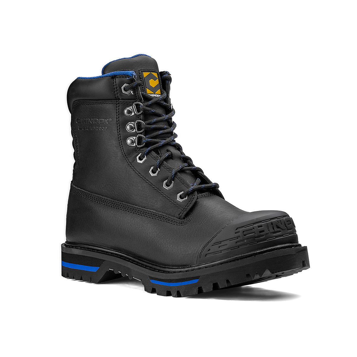Tarantula 8" Steel Toe Men’s Waterproof Work Boot - Black (by Chinook® Footwear)