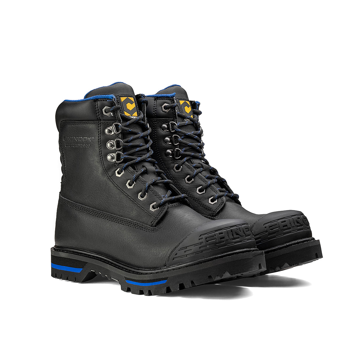 Tarantula 8" Steel Toe Men’s Waterproof Work Boot - Black (by Chinook® Footwear)