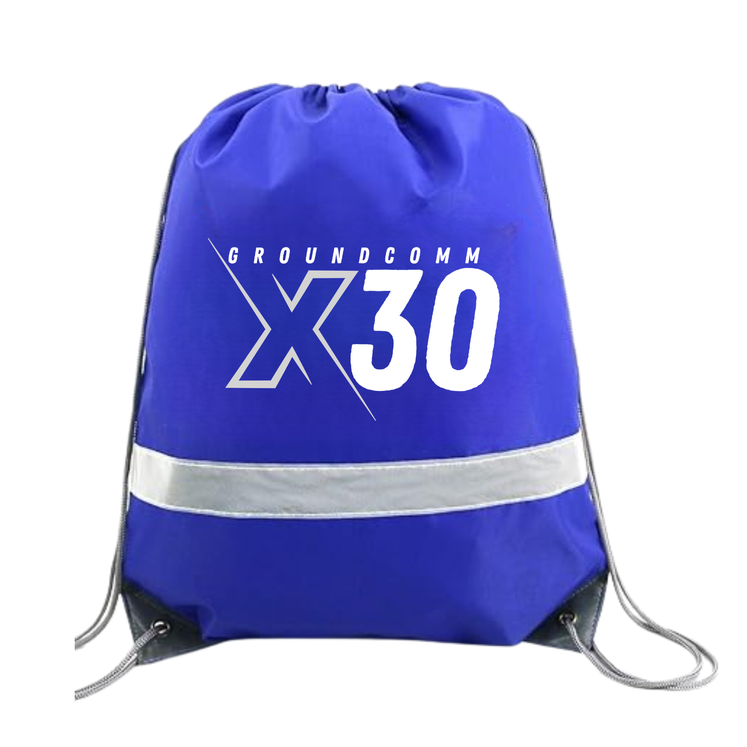 GroundComm X30 Drawstring Gear Bag – Reflective, Heavy-Duty Cable Carry Sack