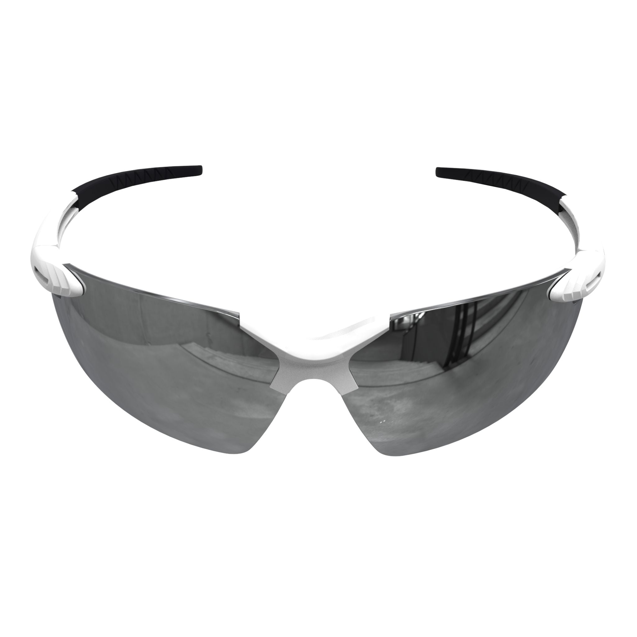 Wraparound Safety Glasses with Flexible Rubber Temple Tips