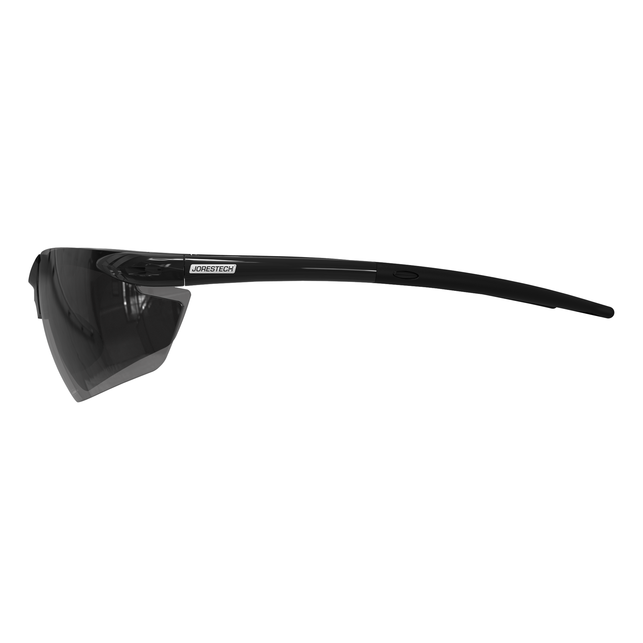 Wraparound Safety Glasses with Flexible Rubber Temple Tips