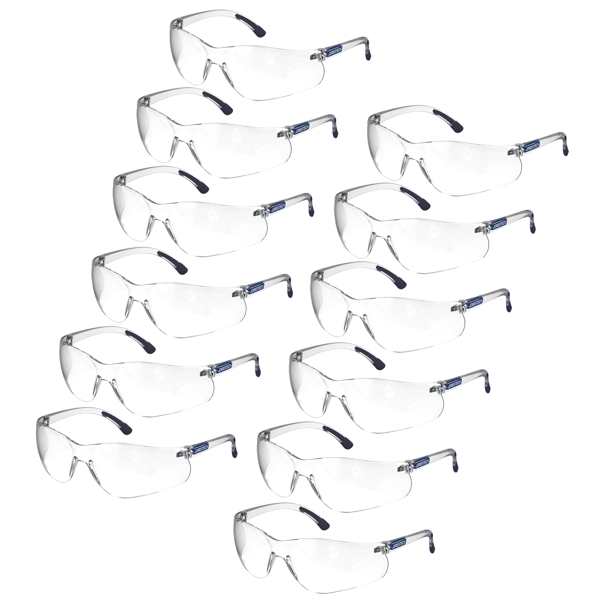 Wraparound Safety Glasses for High Impact Protection - Pack of 12