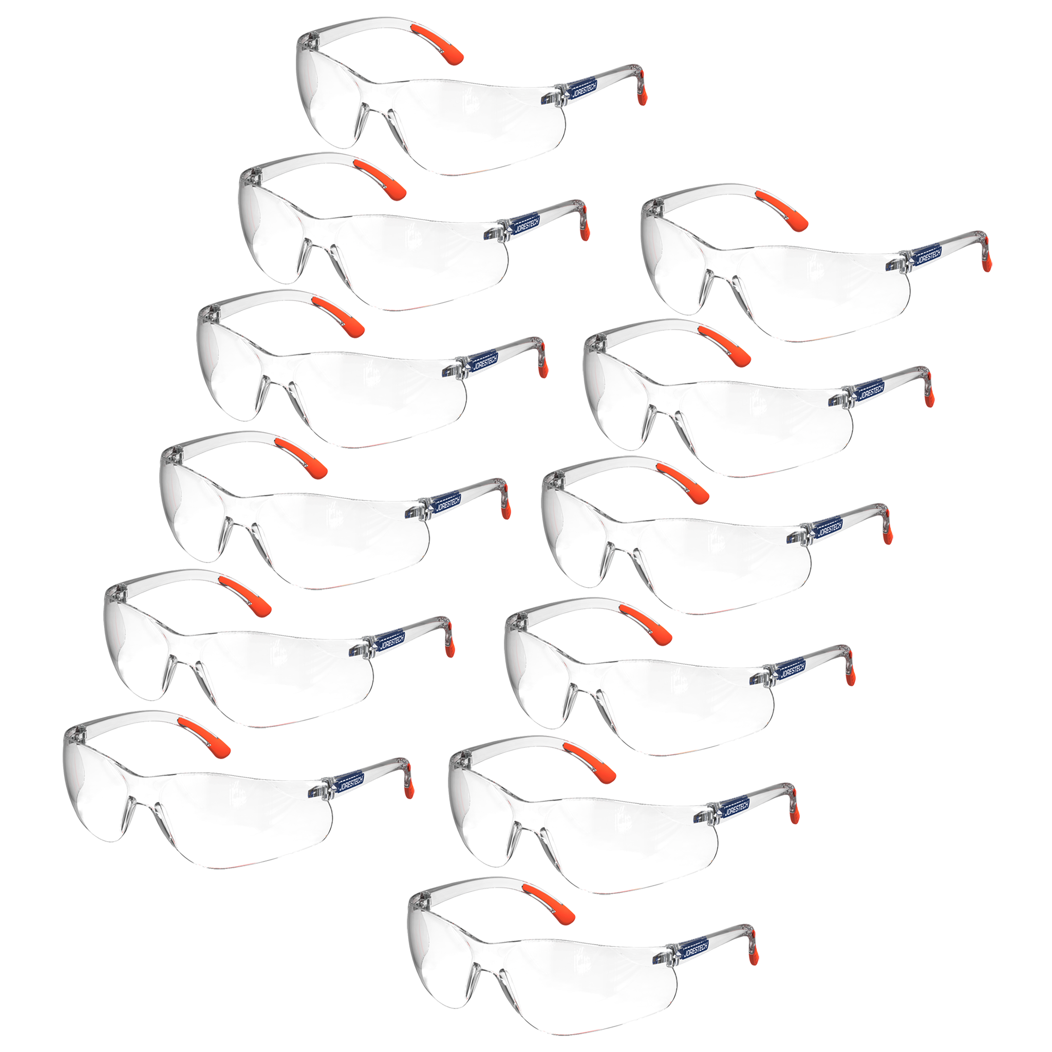Wraparound Safety Glasses for High Impact Protection - Pack of 12