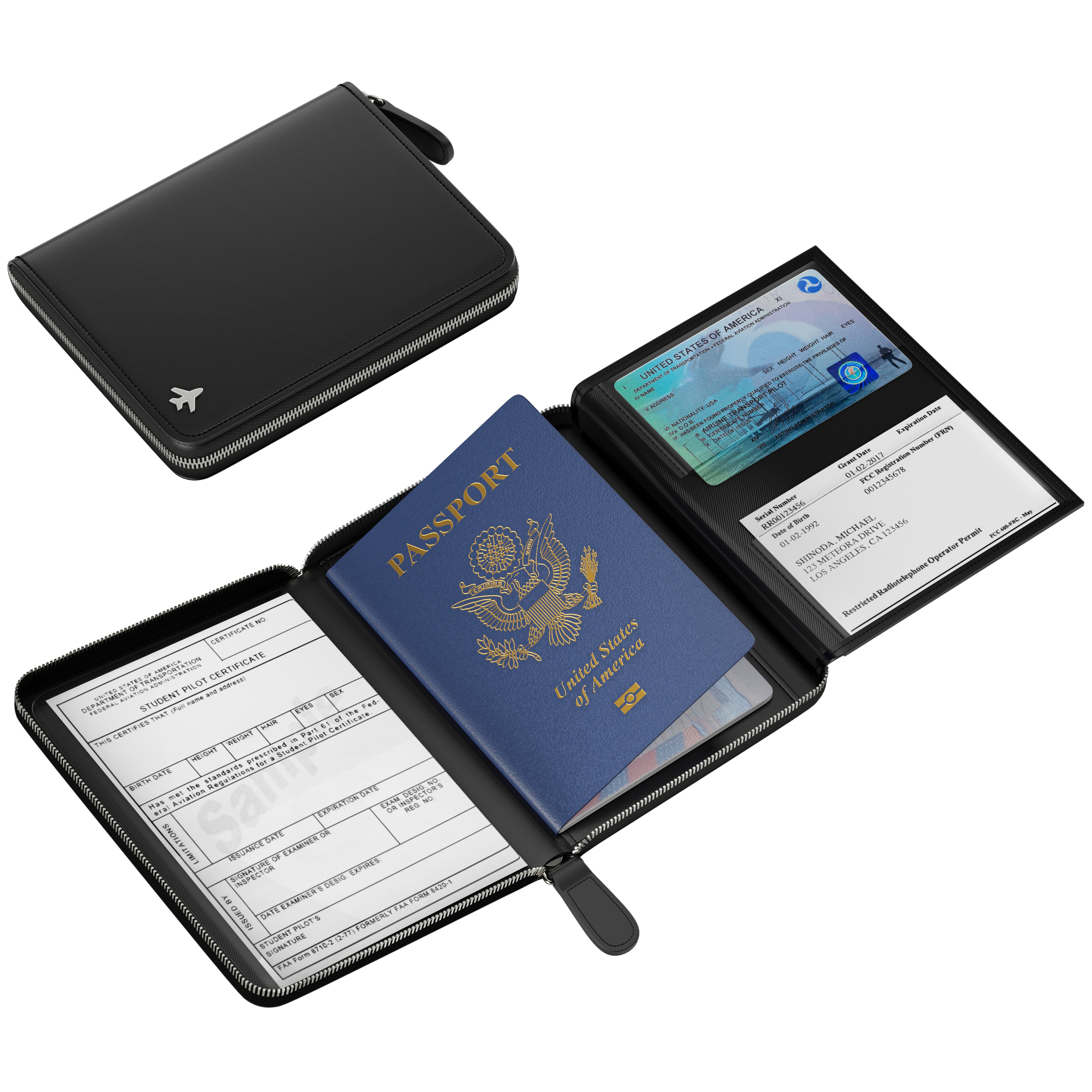 Pilot Document Holder V2 by Flevel - aviation product photo 1