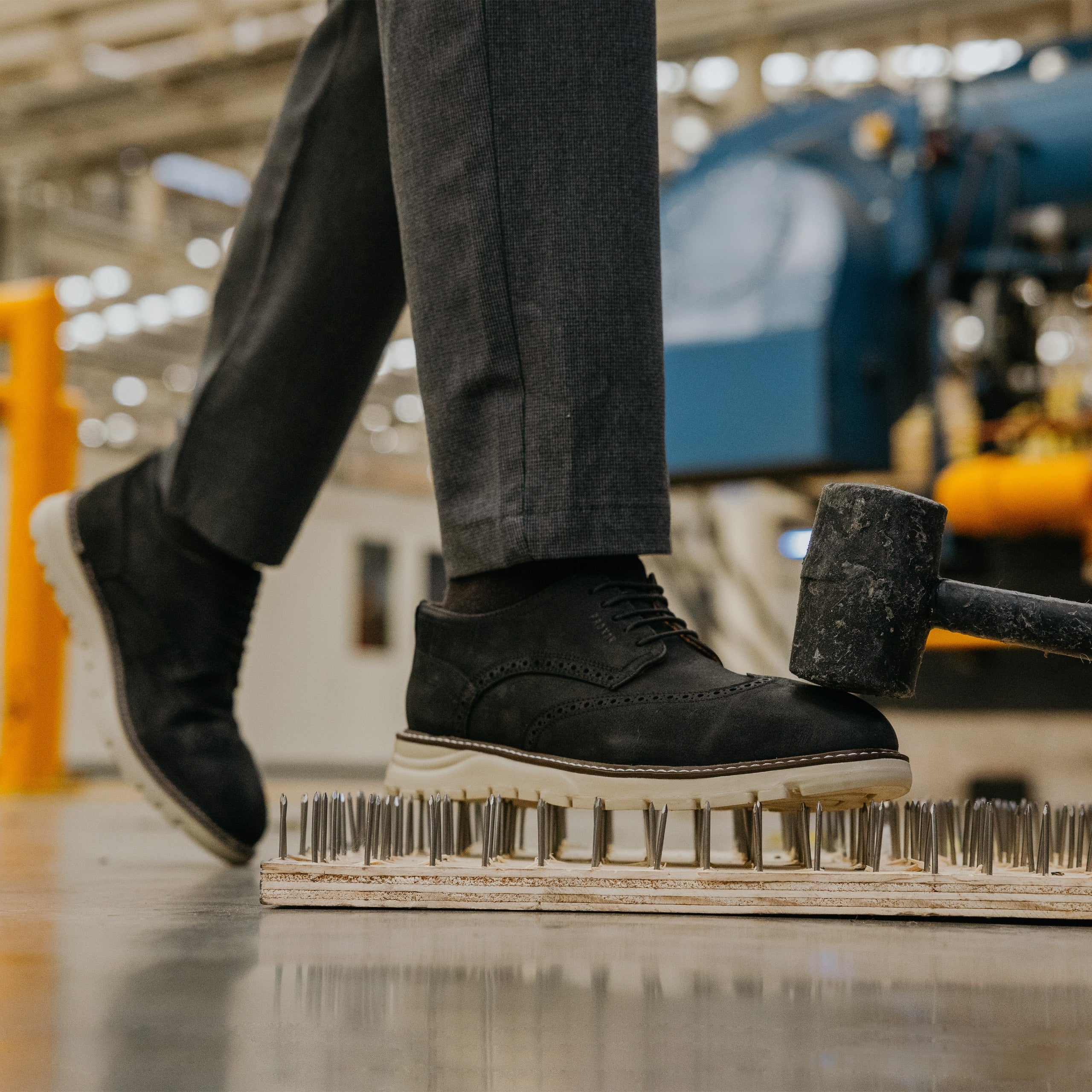 STEEL TOE DERBY SHOE MASTER BLACK MATTE