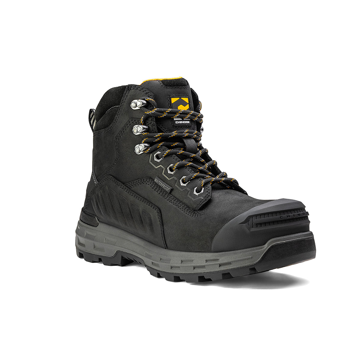 Wildwood 6” Waterproof Composite Toe Black Boot - Made in USA (by Chinook® Footwear)