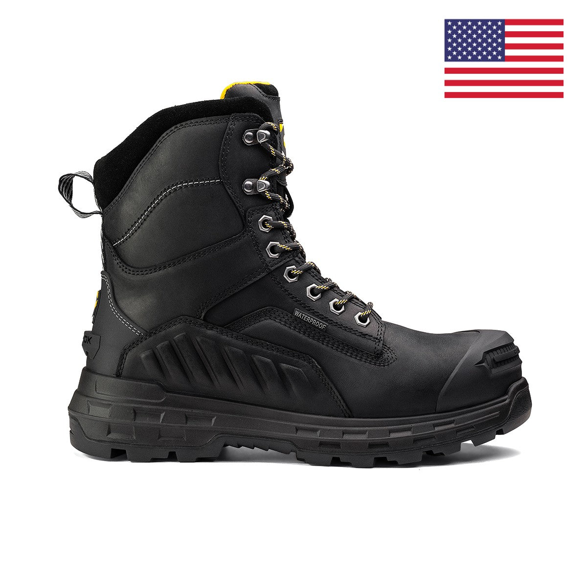 Wildwood 8” Waterproof Composite Toe Black Boot - Made in USA (by Chinook® Footwear)