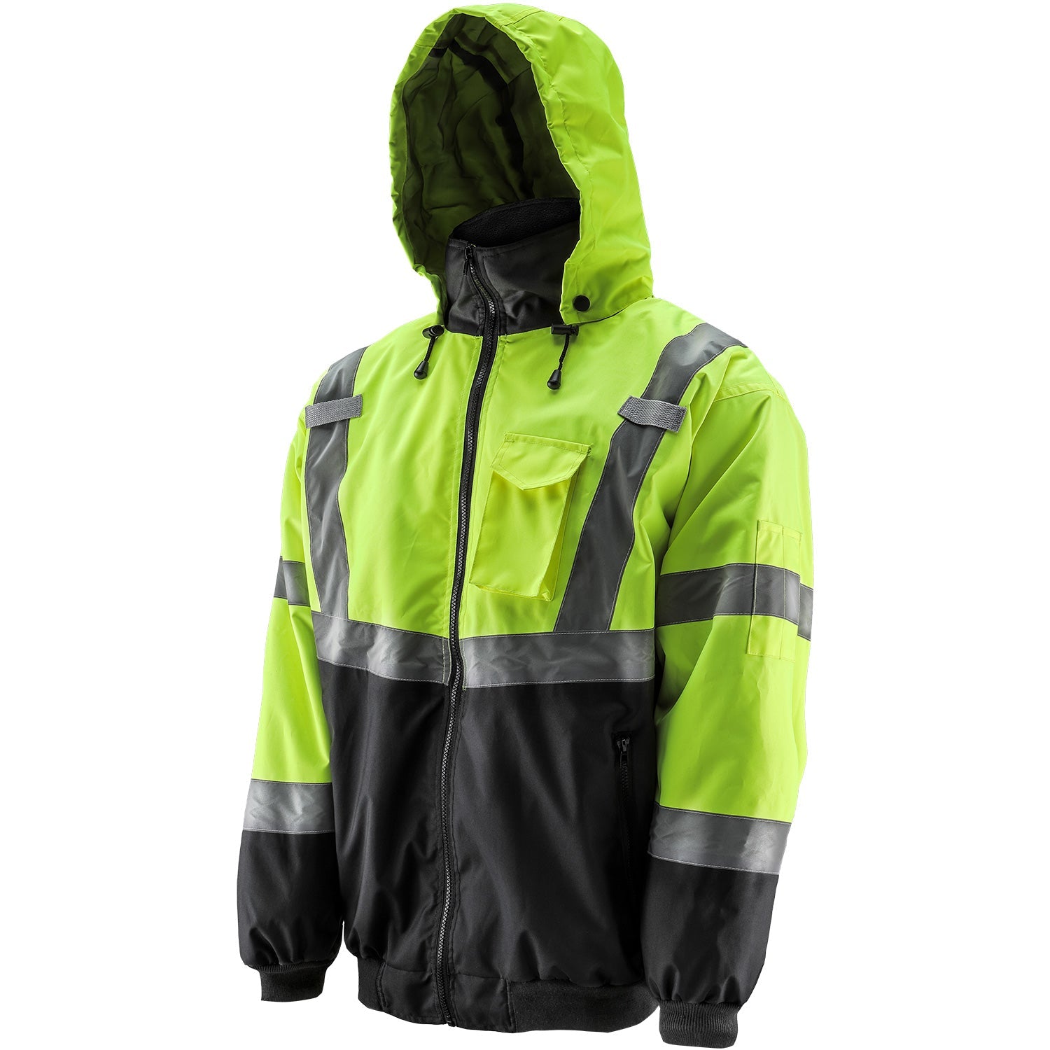 Hi-Viz Yellow Bomber Jacket