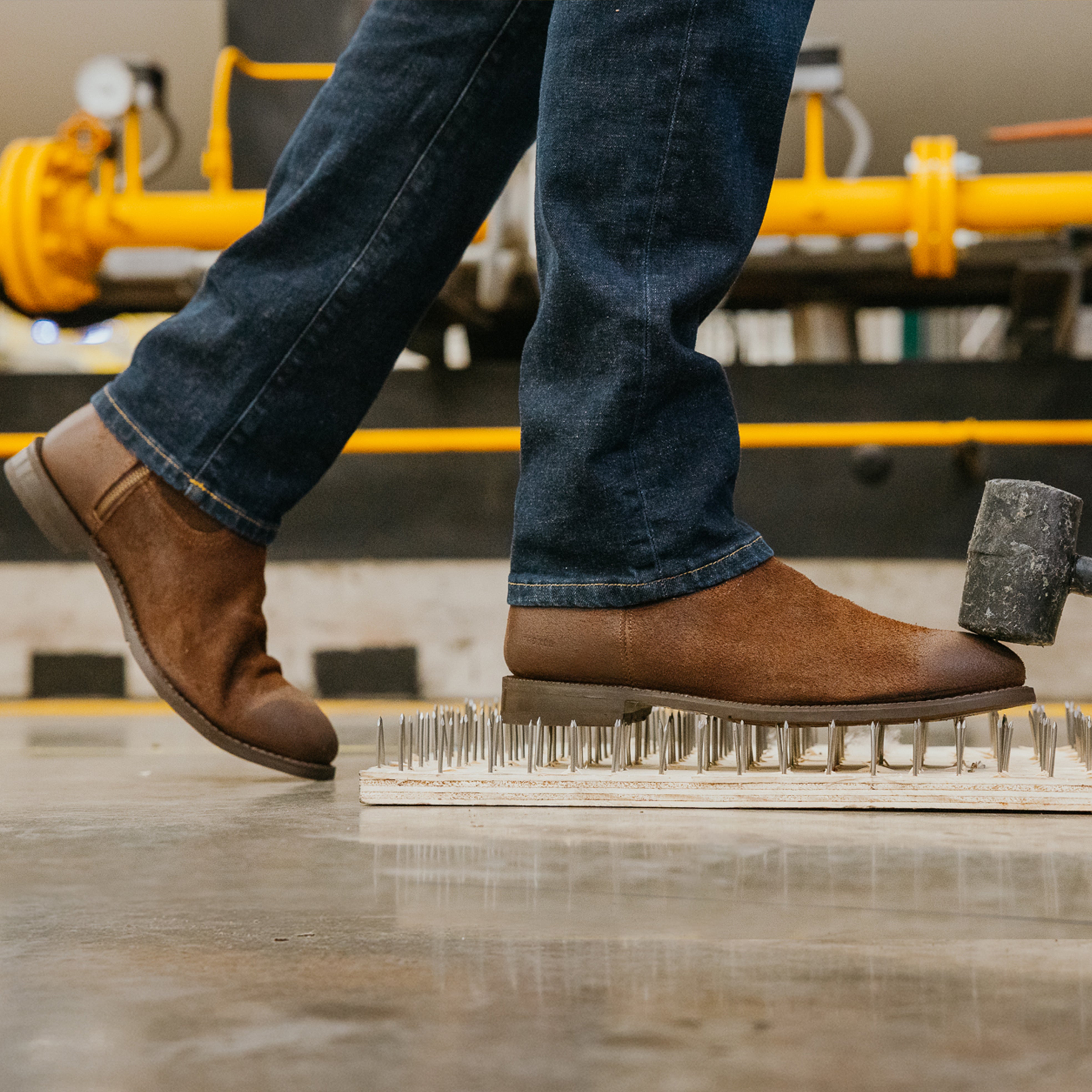 STEEL TOE WESTERN BOOT FULTON MOKA