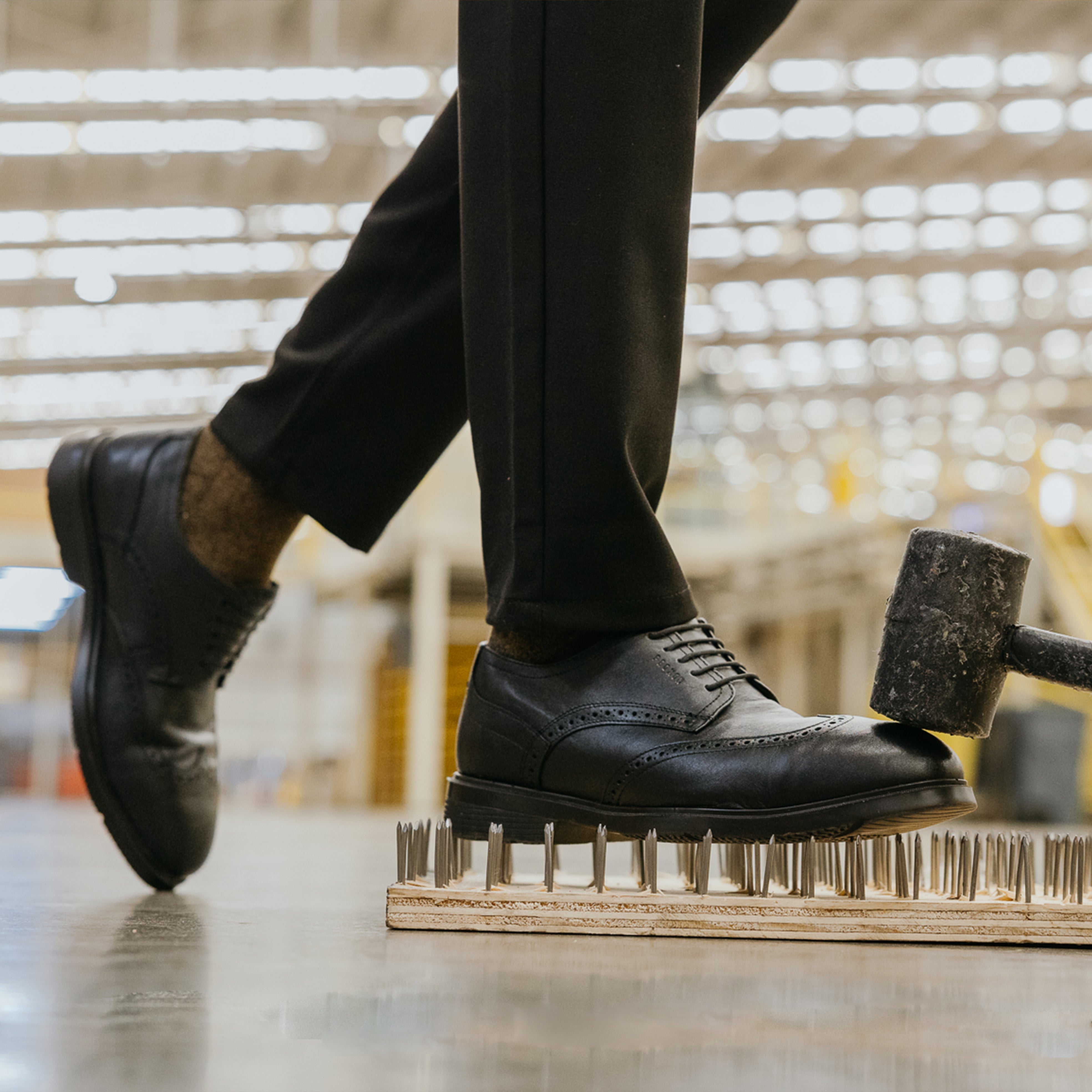 STEEL TOE OXFORD SHOE CAPTAIN BLACK