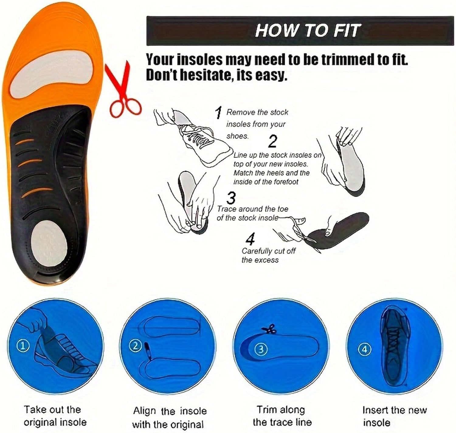 Maven Arch Support Orthopedic Work Insoles