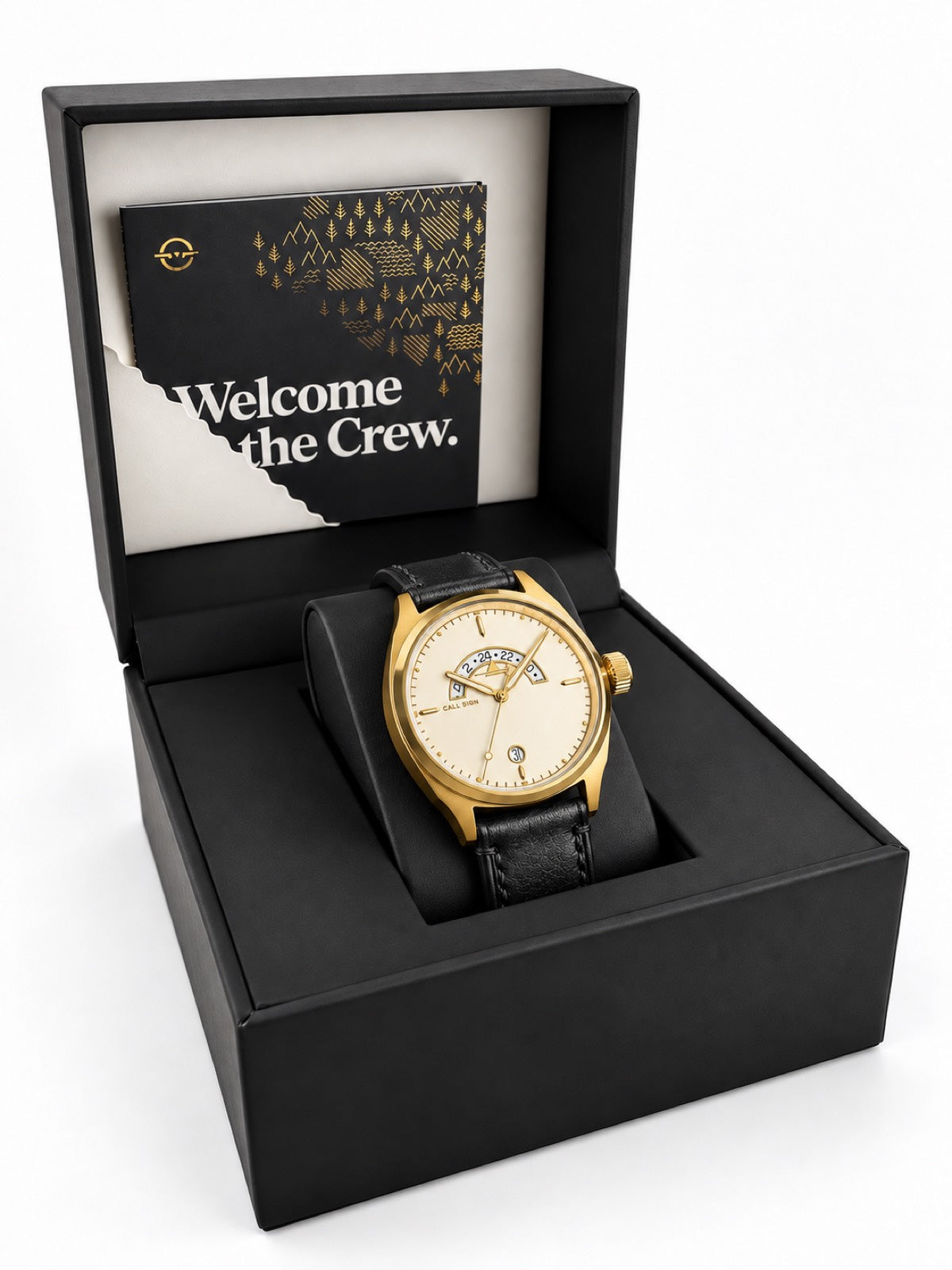 Discovery Gold 38mm GMT (Black Band)