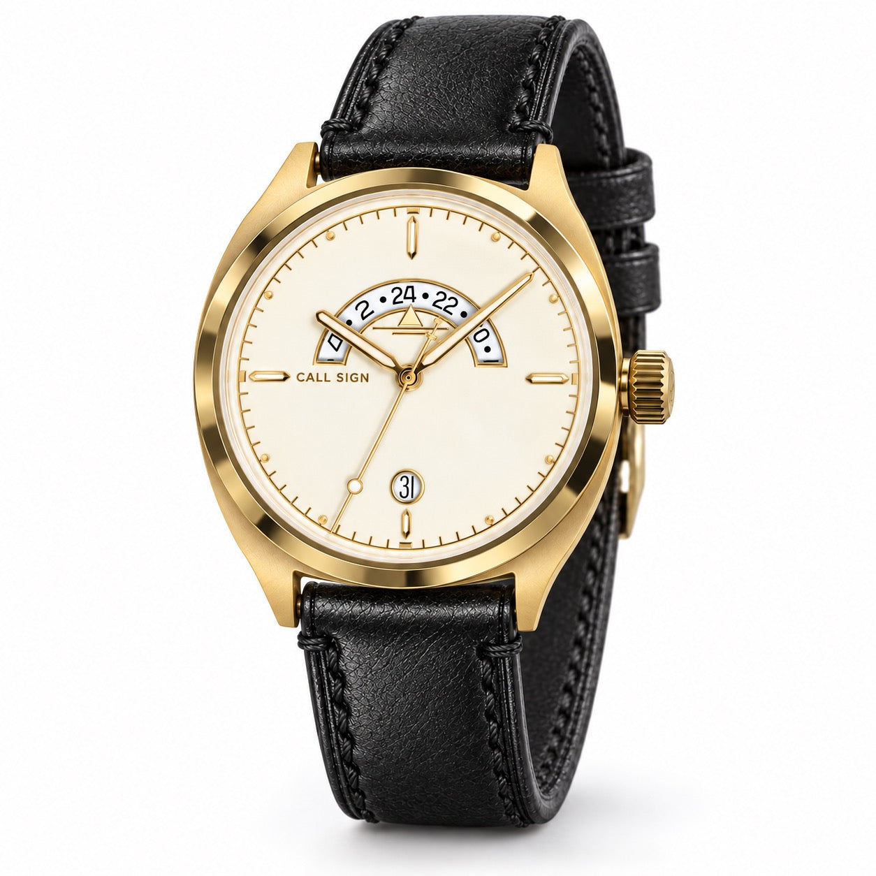 Discovery Gold 38mm GMT (Black Band)