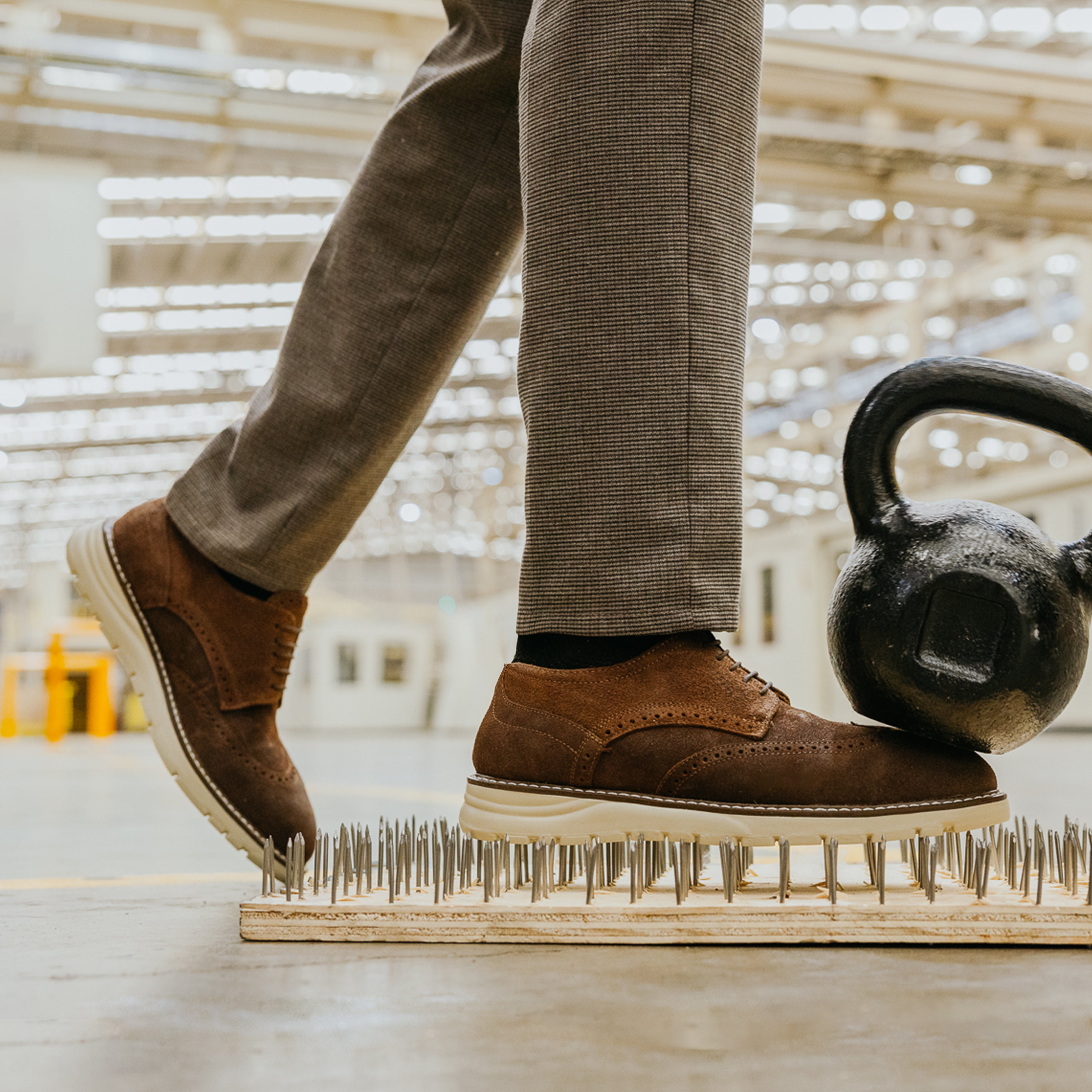 STEEL TOE DERBY SHOES MASTER MOKA