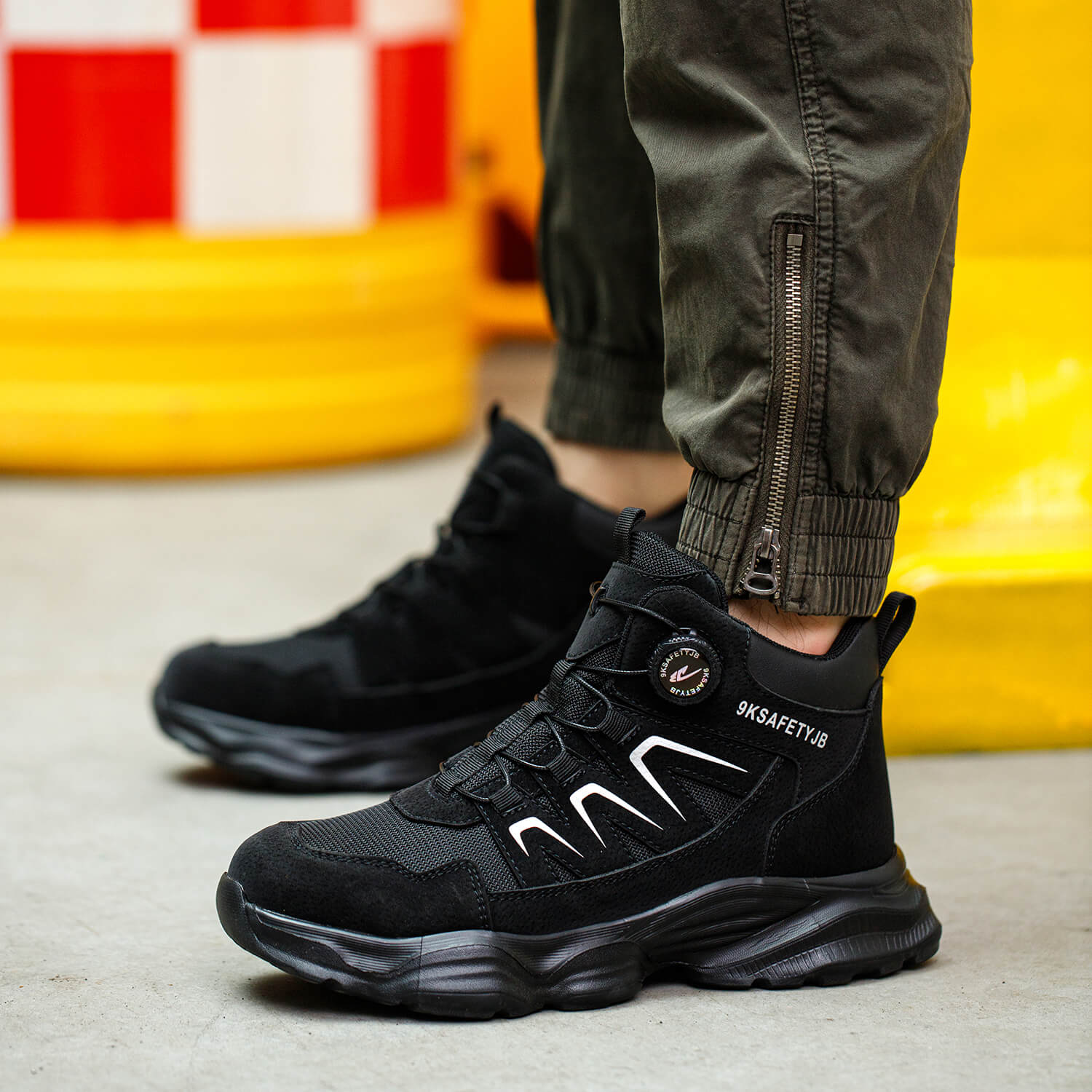 Maven Steel Toe Knob-Lacing Lightweight Work Boots