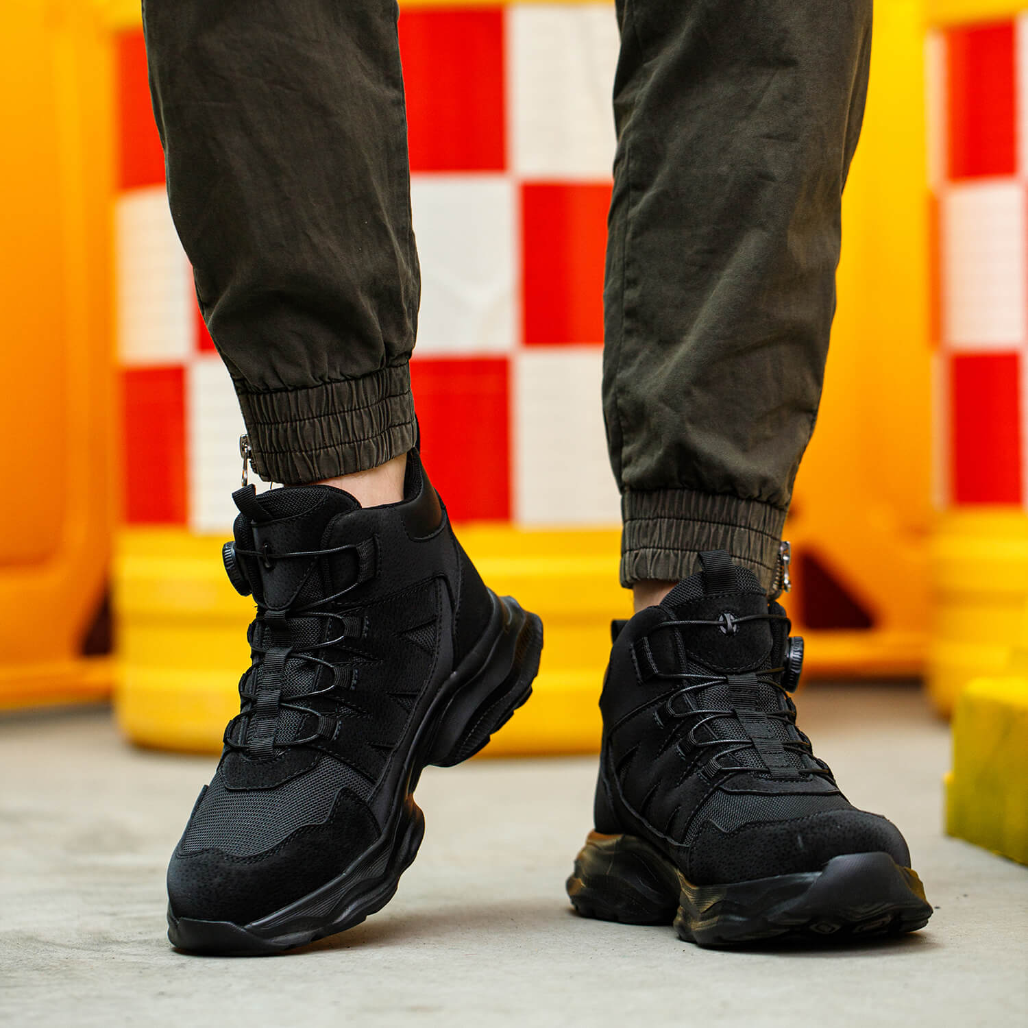 Maven Steel Toe Knob-Lacing Lightweight Work Boots