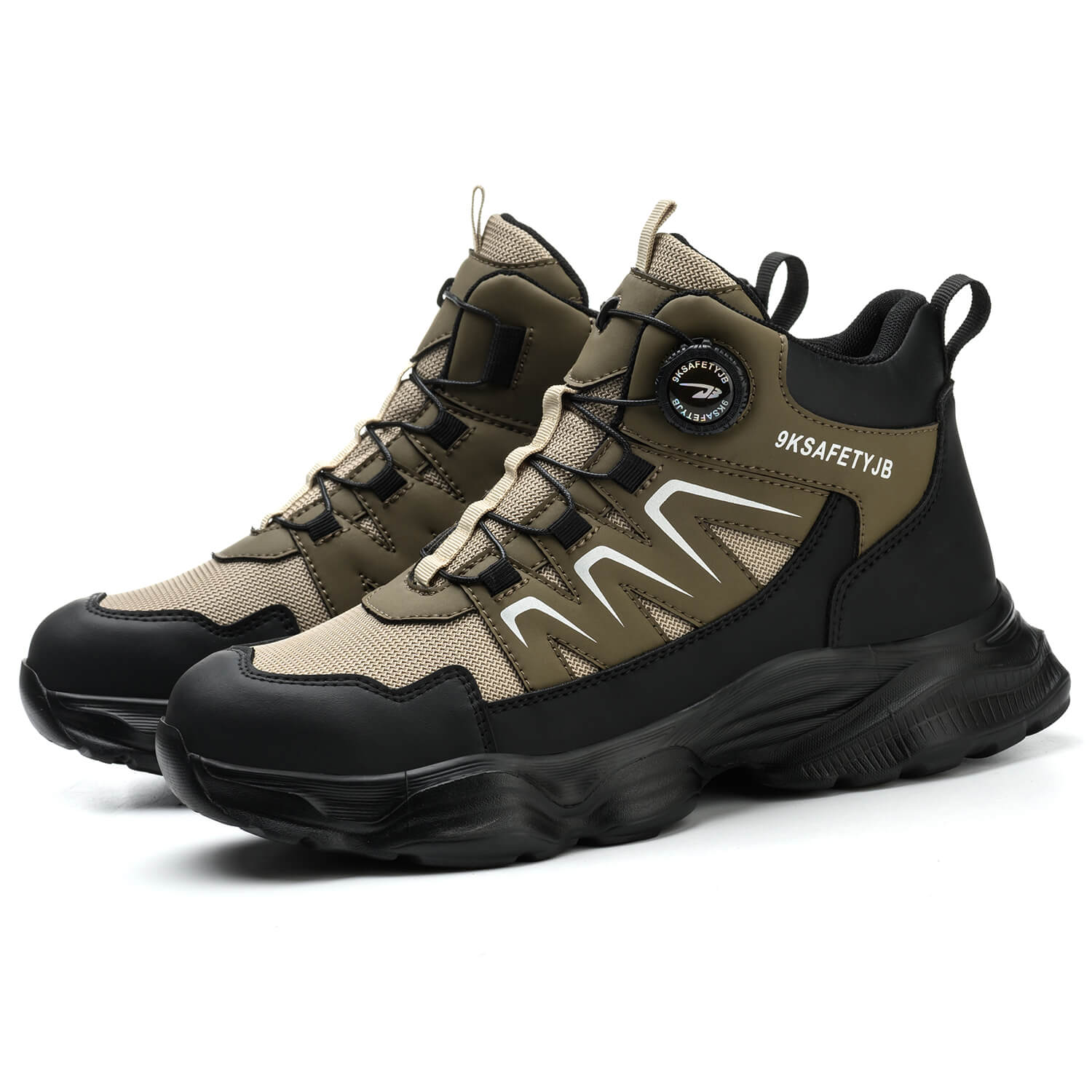 Maven Steel Toe Knob-Lacing Lightweight Work Boots