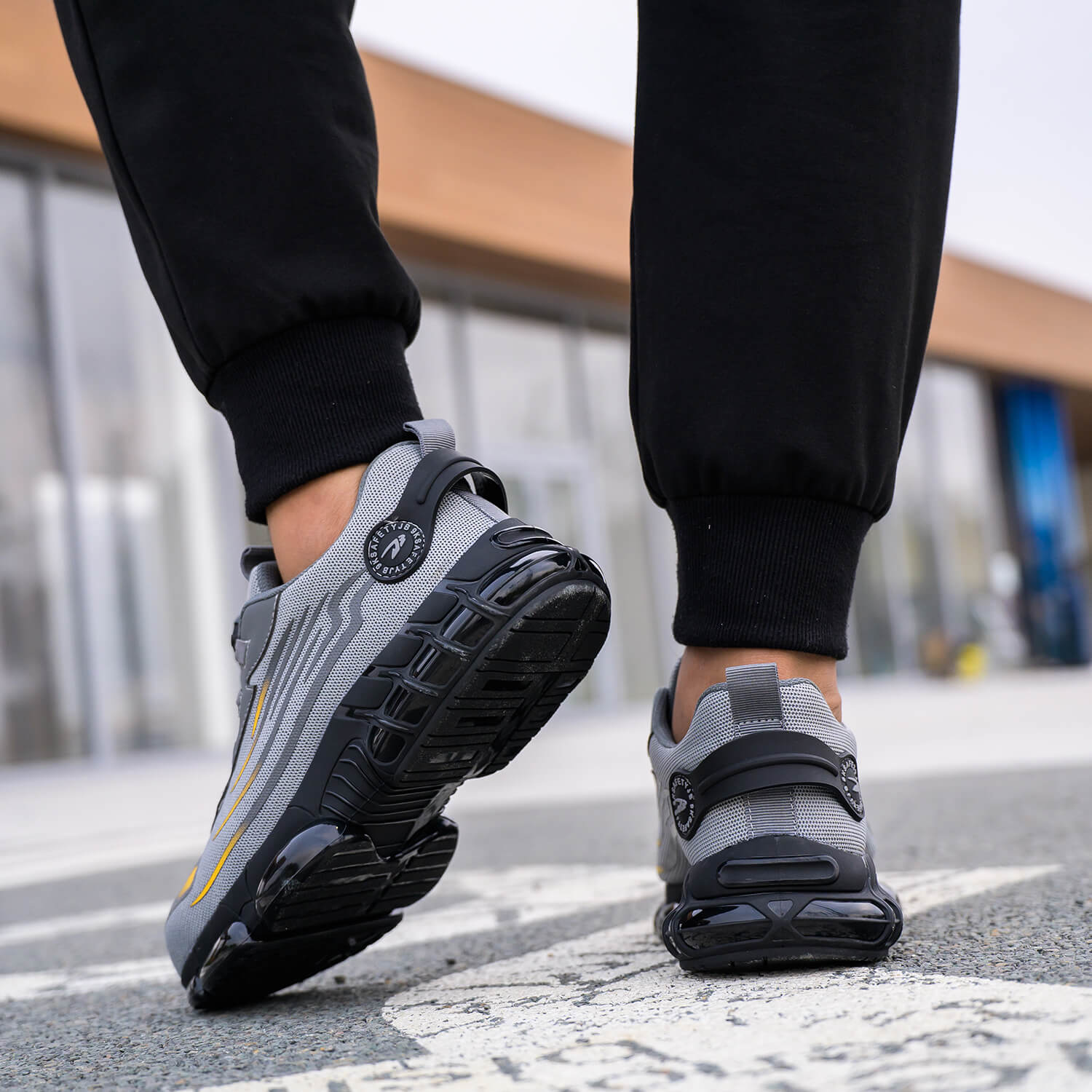 Maven Steel Toe Knob Lacing Work Sneakers