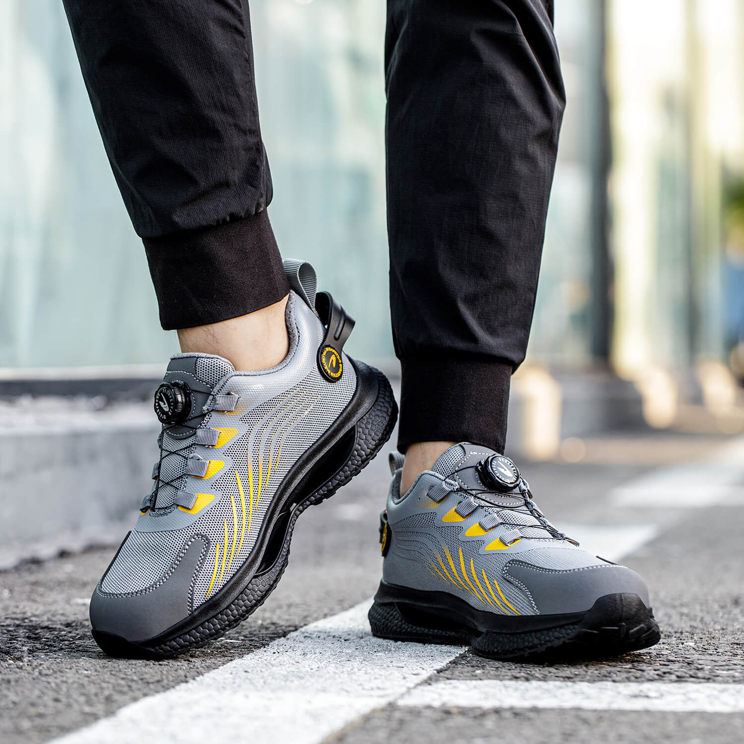 Maven Knob Lacing Steel Toe Work Sneakers