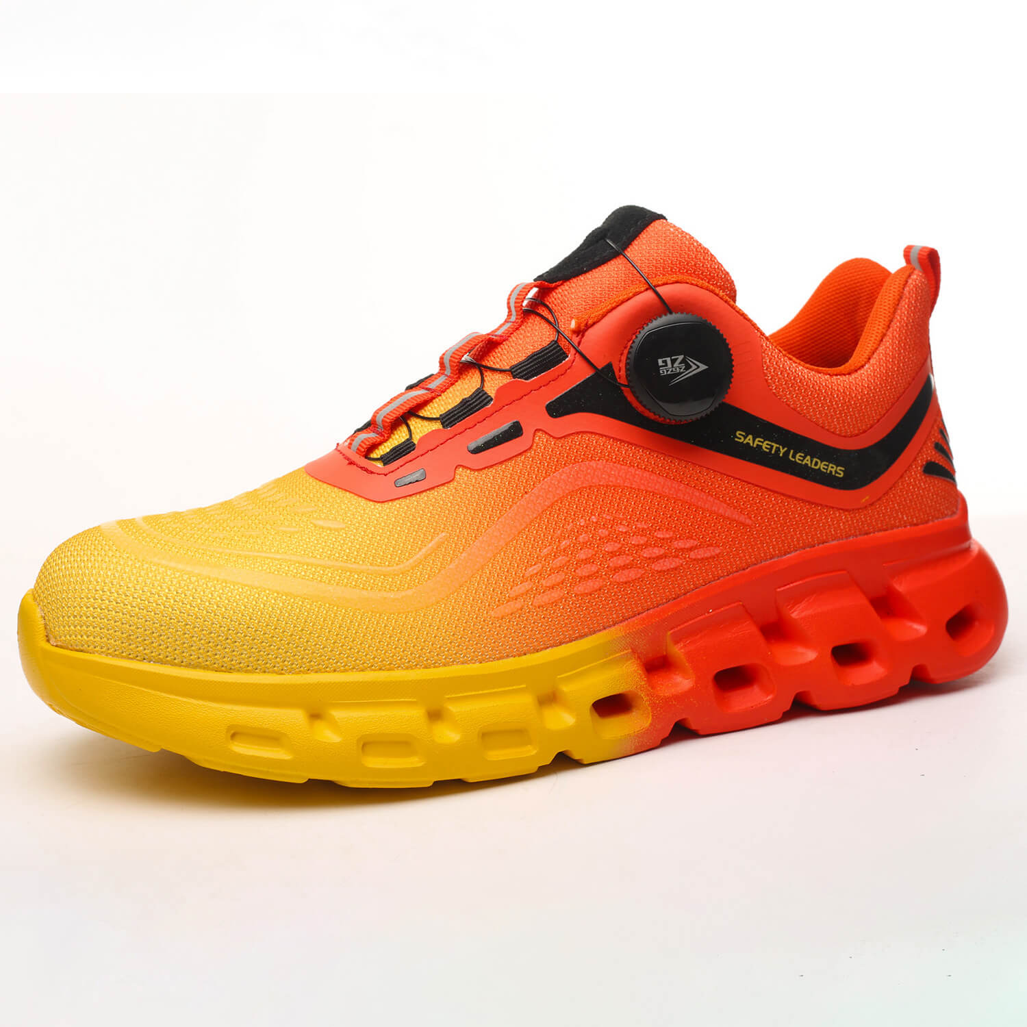 Maven Knob Lacing Stylish Steel Toe Work Sneakers