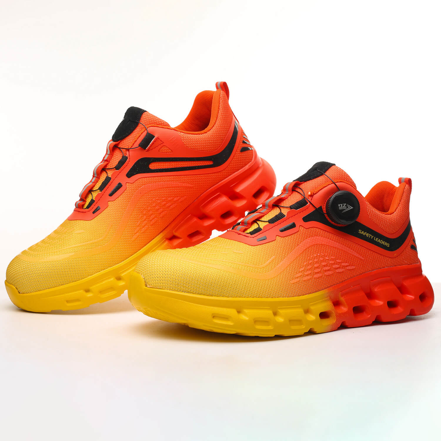 Maven Knob Lacing Stylish Steel Toe Work Sneakers