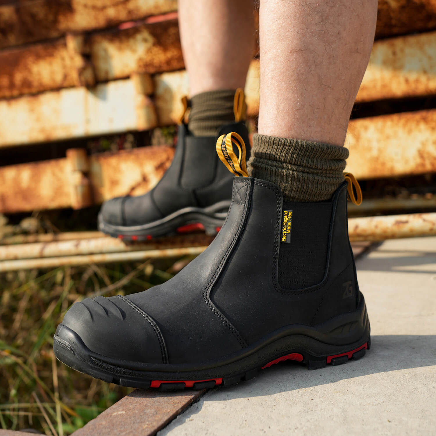 Maven Men's 6" Composite Toe Slip-On Work Boots