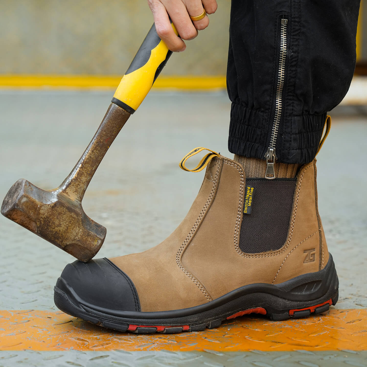 Maven Men's 6" Composite Toe Slip-On Work Boots