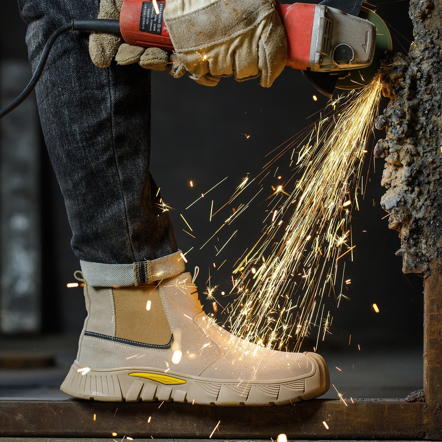 Maven Slip-On Steel Toe Work Boots