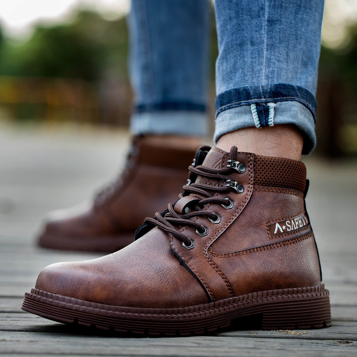 Maven Non-Slip Waterproof Steel Toe Boots