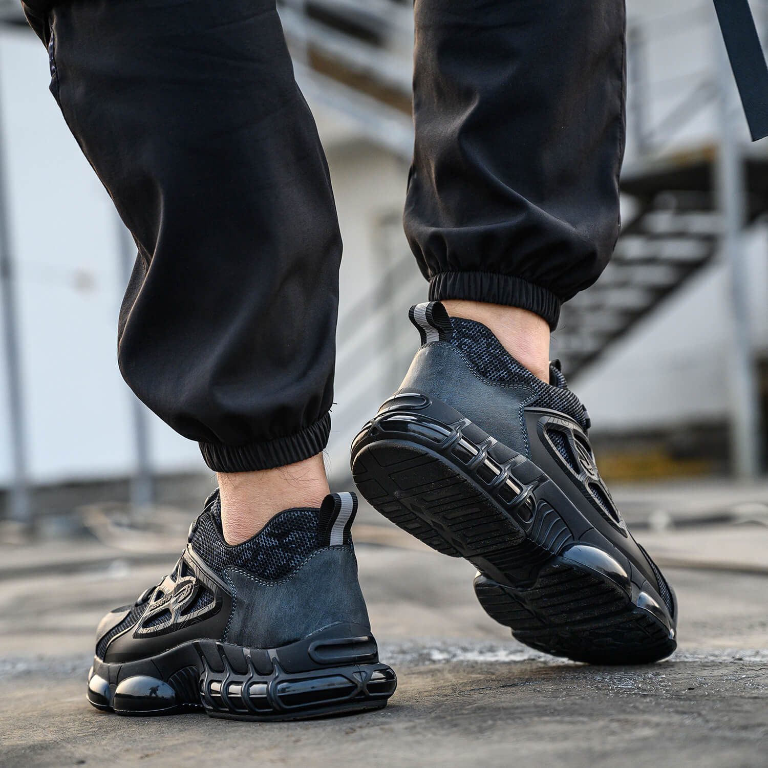 Maven Steel Toe Knob Lacing Safety Shoes