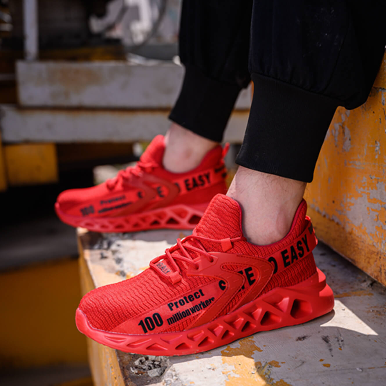 Maven Steel Toe Stylish Work Sneakers