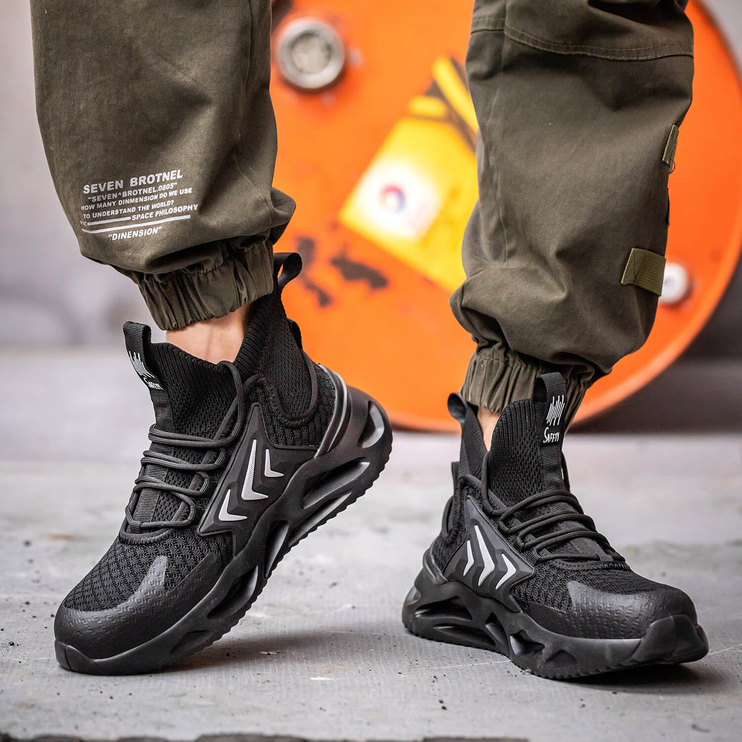 Maven Men's Steel Toe High Top Work Shoes