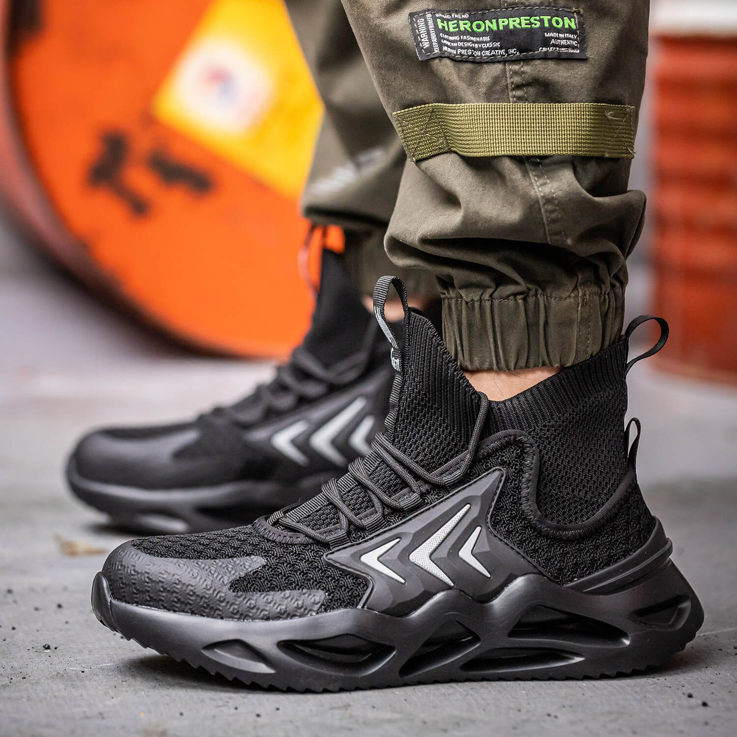 Maven Men's Steel Toe High Top Work Shoes