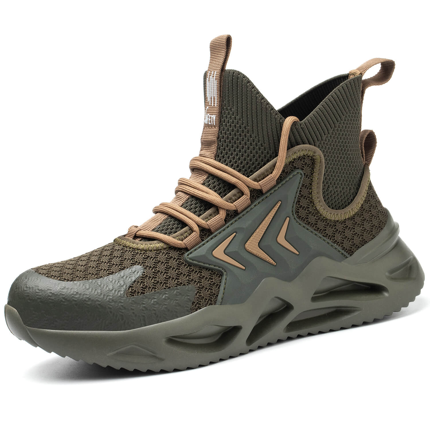 Maven Men's Steel Toe High Top Work Shoes