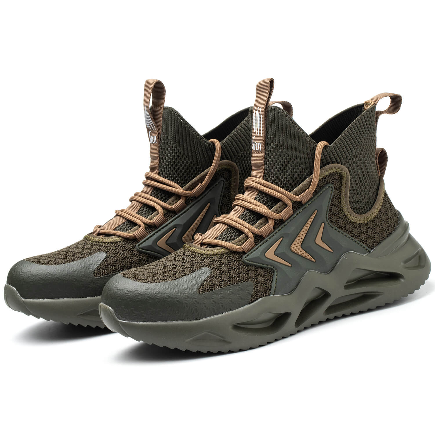 Maven Men's Steel Toe High Top Work Shoes