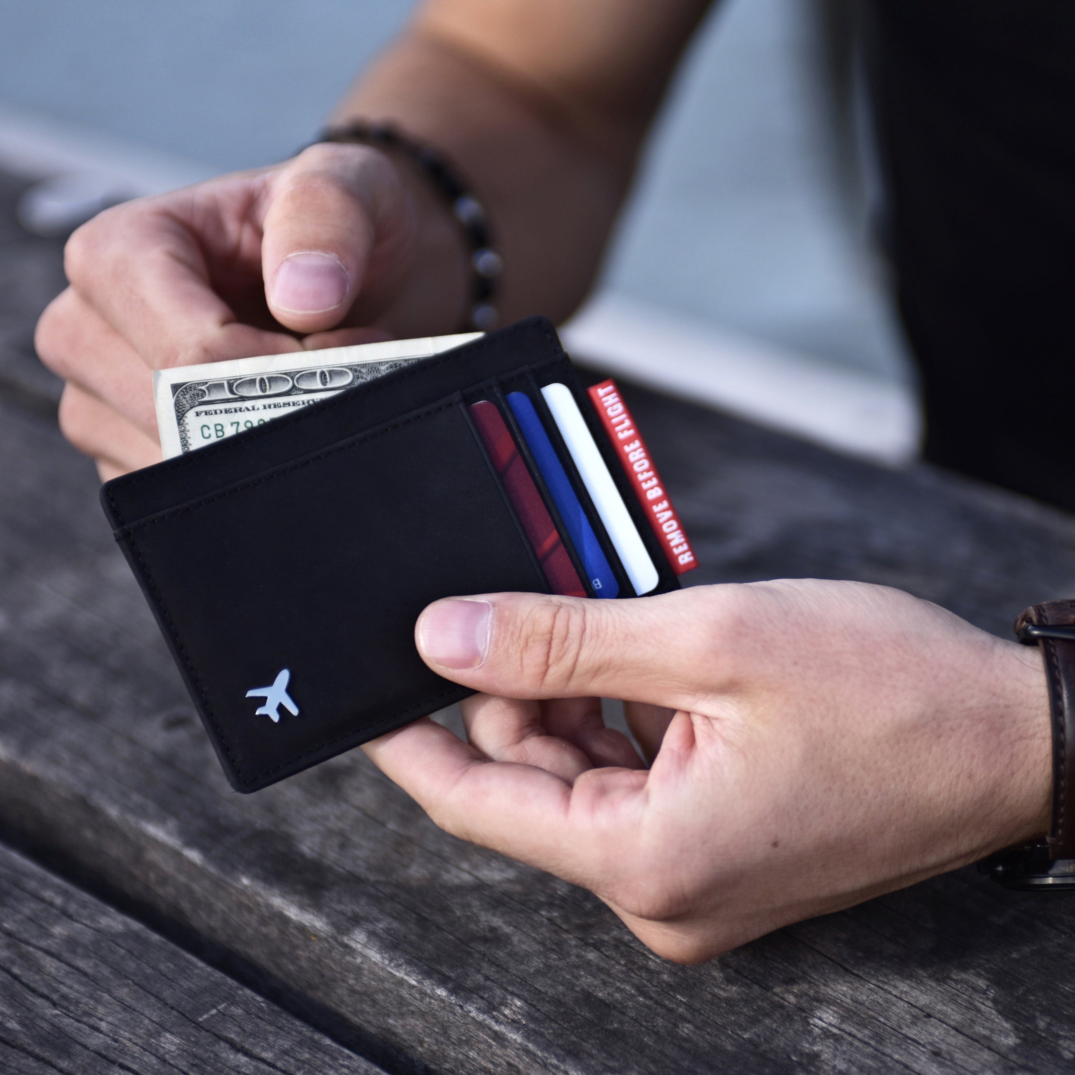 Aviators Leather Wallet by Flevel - aviation product photo 7