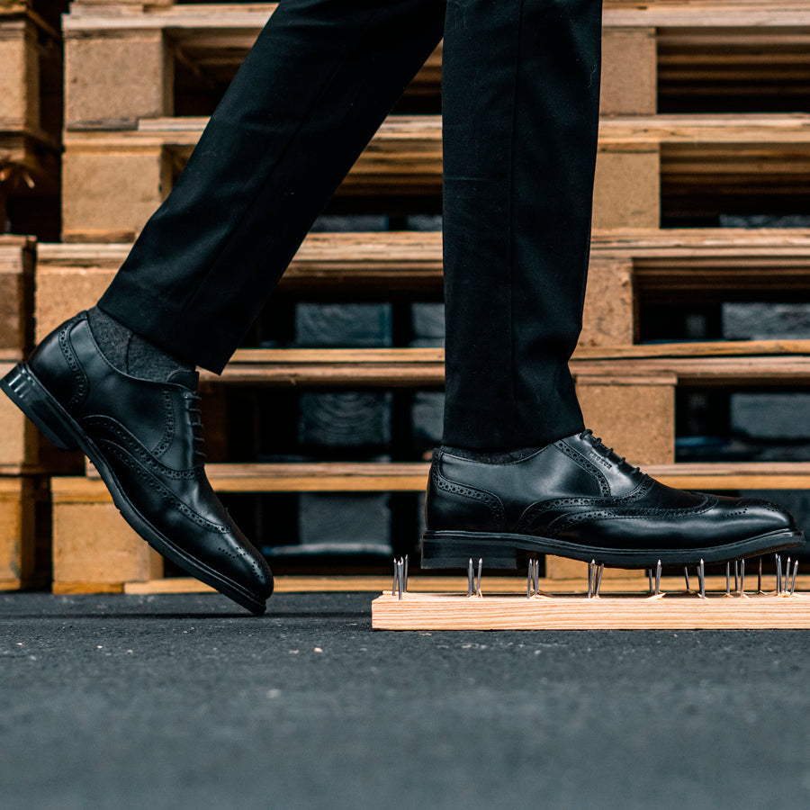 STEEL TOE OXFORD SHOE PILOT BLACK