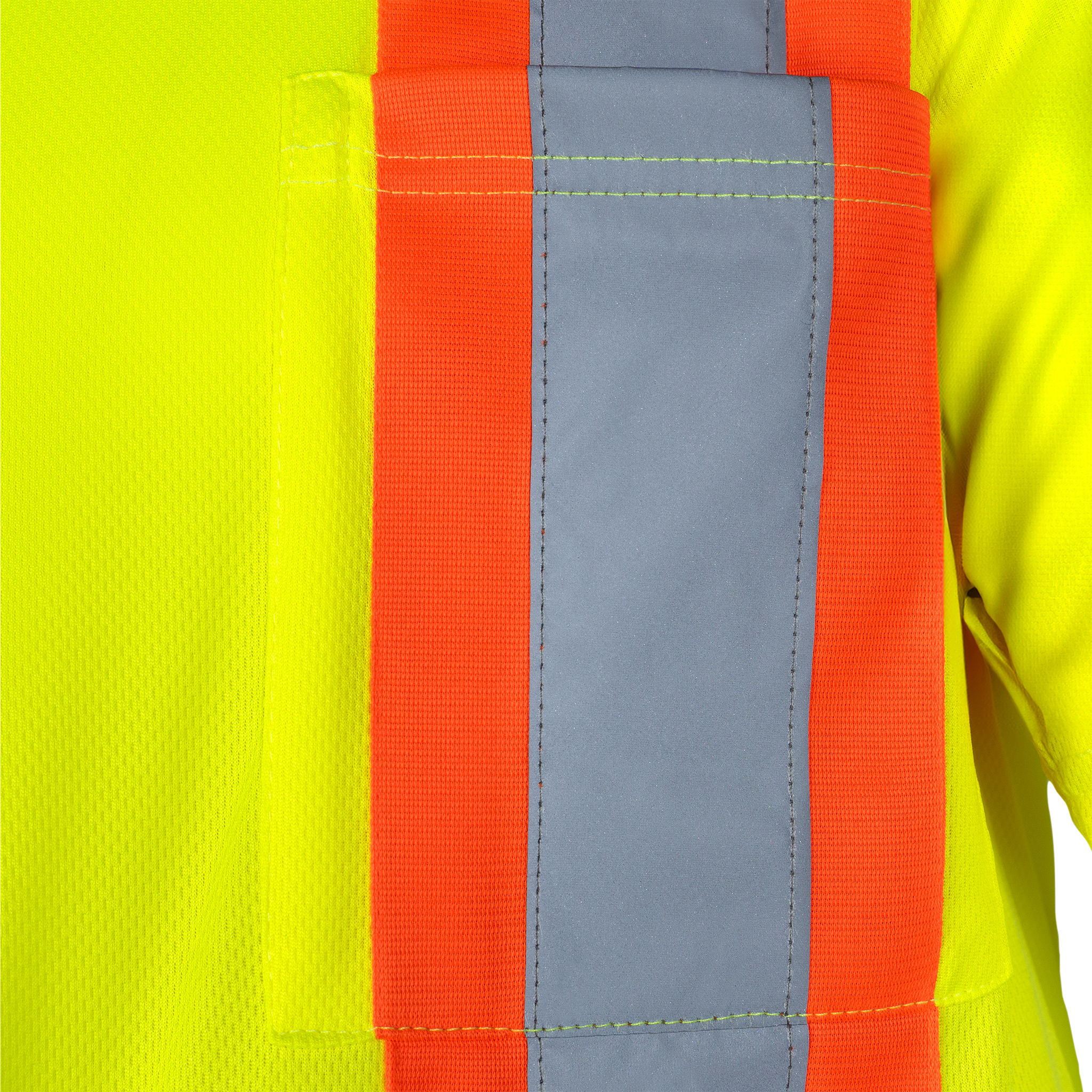 Hi-Vis Reflective Two-Tone Safety Polo Shirt