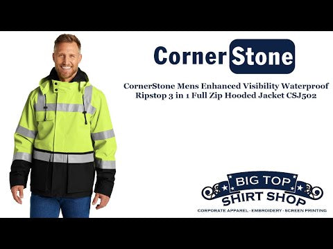 High-Vis 3-in-1 Rain Jacket – Built Tarmac Tough x The Crew Hangar (CornerStone® CSJ502)