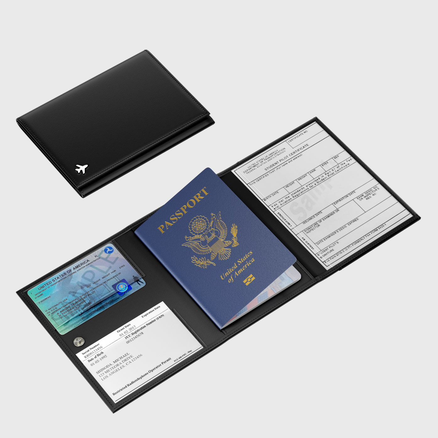 Pilot Document Holder V1 by Flevel - aviation product photo 1