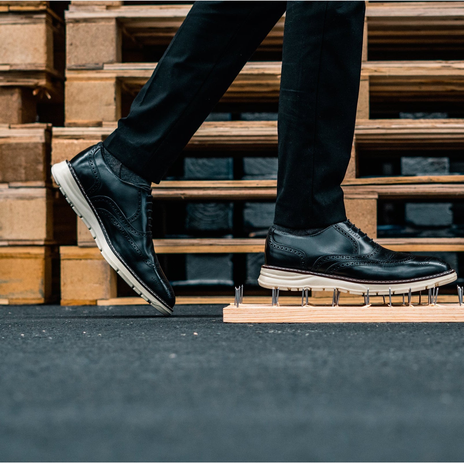 STEEL TOE OXFORD SHOE VOLTA BLACK