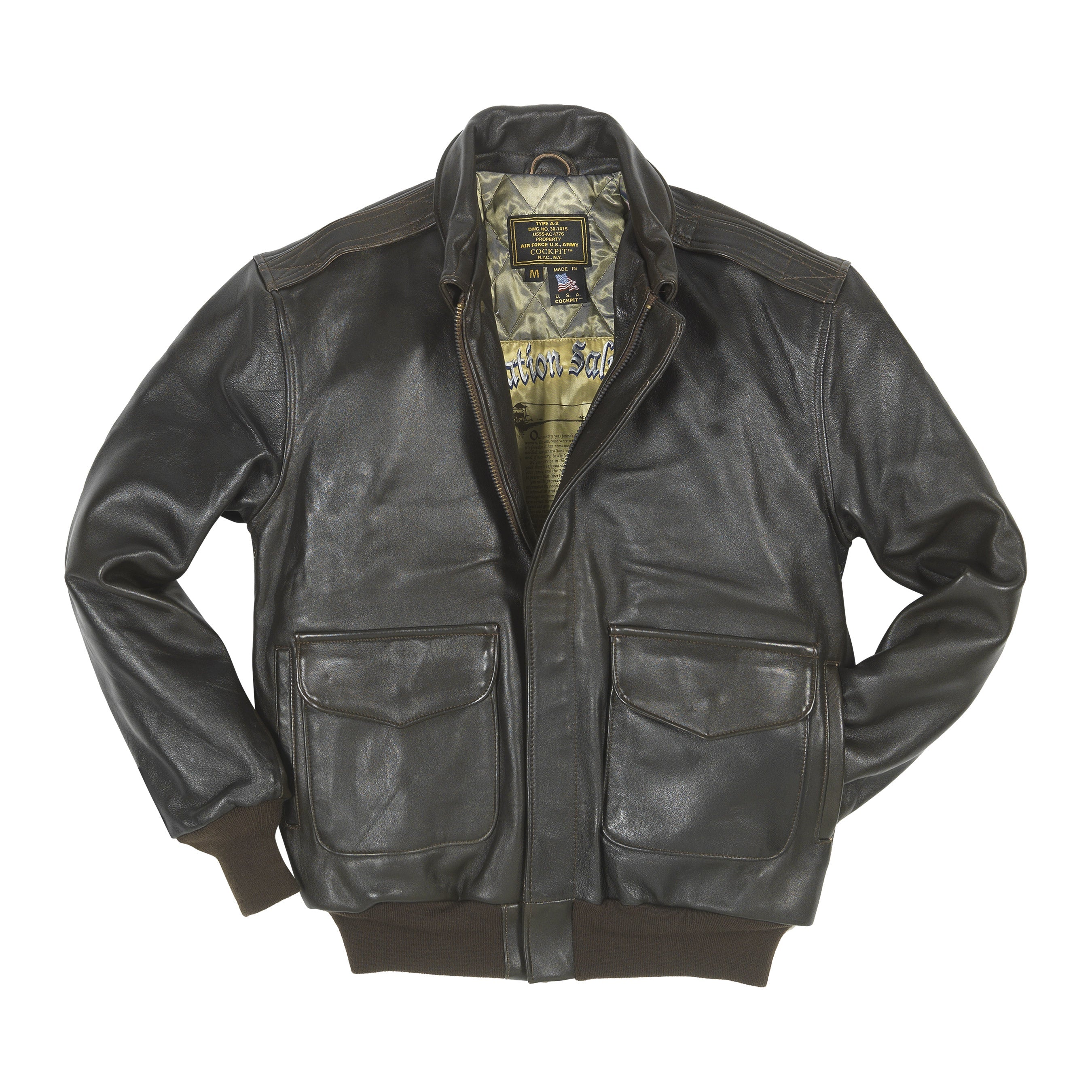 Men's Antique Lambskin Leather Jacket Z2567MM in Brown
